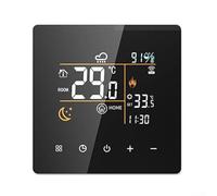 Termostato WiFi para inteligente 2 Hilos Control App Termostato(Black-25A) | App Garza para Smart, para tuya, para Smart Life, programación horaria, reducción consumo, 2 hilos