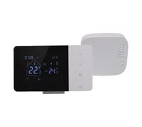 Termostato WiFi programable para caldera de calefacción, para control de la aplicación inteligente Tuya con función de voz, control inalámbrico de temperatura ambiente para calefacción por suelo