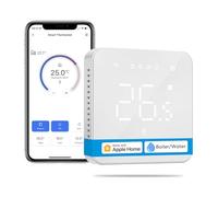 Meross Termostato inteligente WiFi para caldera, calefacción y refrigeración, Siri y Google Voice
