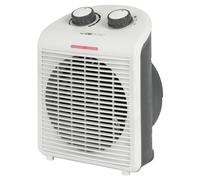 Termoventilador Clatronic HL 3761,termoventilador móvil y compacto, 2 posiciones de calor (1000/2000 W), posición de frío (ventilador), asa de transporte robusta, blanco