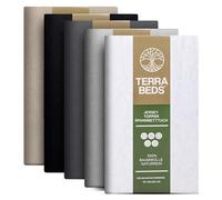 Terra Beds Premium Sábana Bajera Ajustable 90x200cm - 100x200cm 160g/m² - 100% Algodón de Alta Calidad Certificado Oeko-TEX Jersey para Soporte de Boxspring - Disponible en 10 Colores