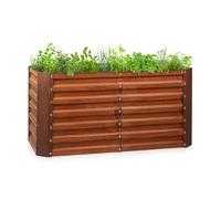 Terrabox 120x60x60 cm Cama de Jardín elevada Efecto óxido