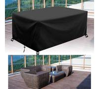 Terrashoes: Cubierta impermeable y resistente a los rayos UV para muebles de jardín - 74 x 132 x 213 cm - Negra