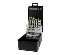 RUKO Juegos de 25 brocas TERRAX A214215 DIN 338 tipo N HSS rectificadas