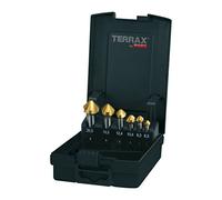 Terrax by Ruko cónica y avellanadora Juego de DIN 335 forma C 90 ° HSS-TiN (en plástico láser, 1 pieza, A102 152tro