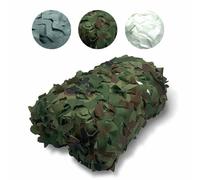 TERRE JARDIN Tela De Sombra Calada, Tejido Poliéster Anti-UV, Ligera | Vela de sombra camuflaje 5 x 4 m - Poliéster 150 D 100 g/m² ajouré anti-UV con anillas metálicas en las 4 esquinas