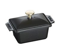 Terrina con tapa para cazo 15 x 11 cm negro Staub