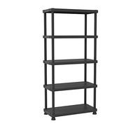 Terry, Scaffale 9045/5c, Estantería Modular con 5 Estantes. 90x45x187,5 cm | Soporta hasta 70 kg por estante distribuidos uniformemente, combinable con otros módulos sin kit adicional