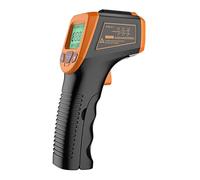 Teruyol Digital Infrarrojo No Contacto con Tecnología Avanzada Y Pantalla Ideal para Lectura de Temperatura en Cocinas Talleres Inspección, Naranja