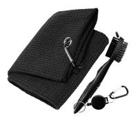Teruyol Kit Limpiador de Palos de Golf con Cepillo de Cerdas Dobles y Toalla Texturizada de 40x60 Cm para Accesorios Deporte, Style to 2