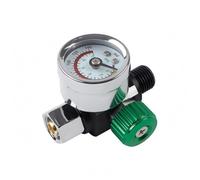 Teruyol Válvula Reguladora de Presión Equipada con Dial de Presión Central Bisel Resistente y Perilla Rayada para Fácil Ajuste Estructura Ligera y Compacta, Verde, Verde