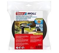 tesa Perfil aislante 05443-00000-00 de caucho EPDM negro 5 m x 20 mm