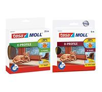 tesa 05464-00101-00 05464-00101-00-Burlete de caucho perfil Epara desajustes pequeños + 05393-00101-00 05393-00101-00-Burlete de caucho perfil Dpara desajustes grandes-6m x 9mm Marrón