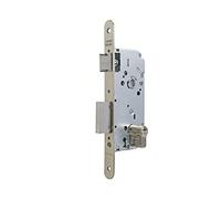 TESA 13048RHN Cerradura de embutir para puertas de madera Con Cilindro Niquelado Entrada 40 mm/Frente Redondo 130