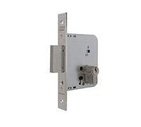 Tesa Cerradura de embutir 203140HN para puertas de madera – Entrada 40 mm, cilindro niquelado