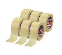 Tesa 4323 - Cinta de papel para enmascarar, pintura,papel engomada profesional - Auto- Hogar - Bricolaje - Cinta de taller de carrocería (50 mm - 6 rollos)