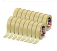 Tesa 4323 - Cinta de papel para enmascarar, pintura,papel engomada profesional - Auto- Hogar - Bricolaje - Cinta de taller de carrocería (19 mm - 16 rollos)