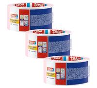tesa 4333 Cinta de carrocero Sensitiv - Rosa - 6 rollos - 50 m x 25 mm | Cinta de carrocero para superficies delicadas - Muy fina y respetuosa con la superficie - Para interiores