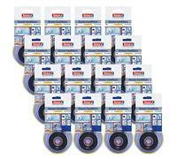 tesa 4600 Xtreme Conditions - Cinta de sellado sin pegamento para sellado hermético, cinta de silicona autosoldada, para interior y exterior, color negro, 3 m x 2,5 cm, paquete de 16 unidades