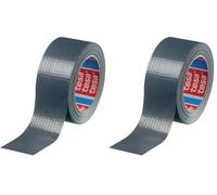 tesa 4610 Cinta Americana Básica 25m x 50mm Negro (Paquete de 2)