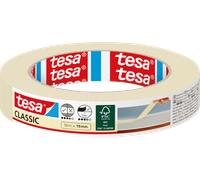 tesa Cinta de Carrocero CLASSIC - Cinta de Enmascarar para Trabajos de Pintura - Sin Disolventes, Removible sin dejar Residuos - 50 m x 19 mm