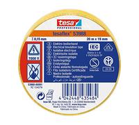 tesa Cinta aislante 53988-00091-00 – 20 m x 19 mm – Amarillo