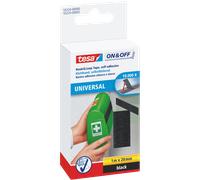 Tesa cinta adhesiva de velcro negra autoadhesiva de 20 mm x 100 cm
