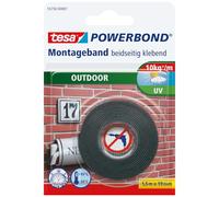 Tesa powerbond cnta adhesiva de doble cara para exteriores de 19 mm x 1,5 m