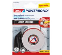 Tesa powerbond ultra strong cinta adhesiva de doble cara de 19 mm x 1,5 m
