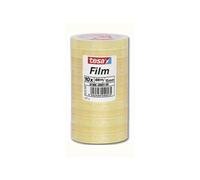 tesa film standard, Cinta Adhesiva Multiuso Transparente para el Hogar, la Oficina y la Escuela, 66 m x 15 mm, 10 Piezas