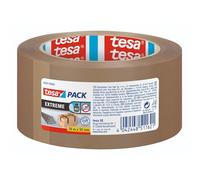tesa 58645-00000-00 Cinta de Embalaje Tesapack Extreme, Especialmente Adhesiva y Resistente a roturas, Ideal para embalar y unir Paquetes Pesados y Objetos, Marrón