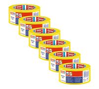 tesa 60760 - Cinta de señalización de suelo (PVC, 33 m x 5 cm, 6 unidades), color amarillo