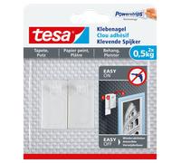 Tesa clavo adhesivo para superficies sensibles 0,5 kg (2 unidades)