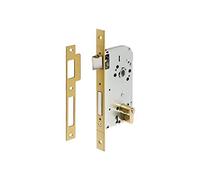 Tesa Assa Abloy 13058CHL Cerradura de embutir para puertas de madera Con Cilindro Latonado Entrada 50 mm / Frente Cuadrado 130