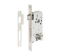 Tesa Assa Abloy 13058CHN Cerradura de embutir para puertas de madera Con Cilindro Niquelado Entrada 50 mm/Frente Cuadrado 130