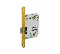 Tesa Assa Abloy 134U5RHL Picaporte Unificado Para Puertas de Madera Latonado Entrada 50 mm, Frente Redondo 134U