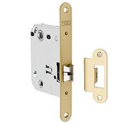 Tesa Assa Abloy 134US5RAE Picaporte Unificado Para Puertas de Madera Dorado Entrada 50 mm, Frente Redondo 134US