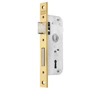 Tesa – Cerradura de embutir 200250HL 2002 para puertas de madera, bronce latonado, entrada 50 mm