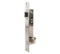 tesa Cerradura monopunto 2219253AI – palanca basculante, inox, entrada 25mm, perfiles metálicos