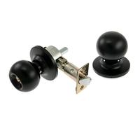Tesa Assa Abloy 3901U0NE Juego De Pomos BOLA Para Puertas Negro Función 01 Antipánico