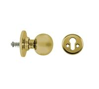 Tesa Assa Abloy 393400LP Juego De Pomos BOLA Para Puertas Latón PulidoFunción 34