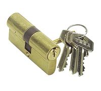 Tesa Assa Abloy Cilindro estándar 50303050L TE5 Leva larga Llave - Llave Latonado 30 x 50 mm