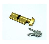 Tesa Assa Abloy, 503B4040L, Cilindro Estándar, TE5, Leva Larga, Llave - Botón, Latonado, 40 x 40 mm