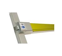 Tesa Assa Abloy Dispositivo antipánico de deslizamiento de sobreponer con un punto central de la gama Top con acabado lima-gris