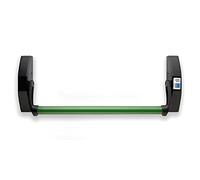 Tesa Assa Abloy Dispositivo antipánico de empuje, modelo de embutir de nueca de 9mm de la gama Universal en acabado negro-verde