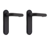 Tesa Assa Abloy, ME5L900NM, Juego de Manillas Sena de Paso, Negro Mate