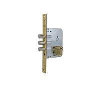 Tesa Assa Abloy R101B666ECerradura De Seguridad Monopunto de Embutir Para Puertas Latonado Cilindro 30 x 30 mm R101B