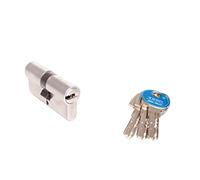 Tesa Assa Abloy T8553035N Cilindro de Leva Larga, Niquelado, 30 x 35 mm, Set de 8 Piezas