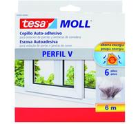 Tesa burlete adh v cepillo 4 mm ventan-puerta corredera 6m 05365