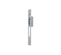TESA Cerradero Eléctrico de Embutir, Frente Largo LB Basculante, Acero Inoxidable, 12 V, Automático con Desbloqueo Manual, para Puertas de Madera o Carpintería Metálica